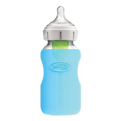Dr. Browns Natural Flow® Options+™ Wide-Neck Glass Bottle Silicone Sleeves | Dr. Browns Baby