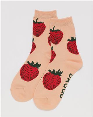 Crew Sock : Strawberry - Baggu