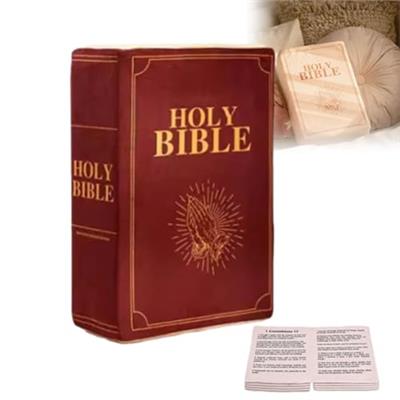 Cozy Faith Bible Pillow, Bible Pillow Book Plush, Book Shape Bible Verse Pillow, Bible Plush Pillow Book,The Original Bible Pillow, Holy Bible Pillow,