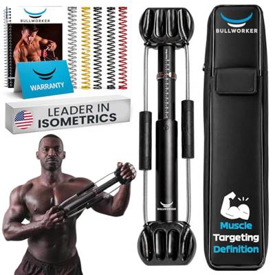 Bullworker Steel Bow 20 - Portable Home Gym Equipment & Isometric Exercise Equipment for Arms, Chest, Back, Shoulders, Core, Biceps, Triceps, Abs - S
