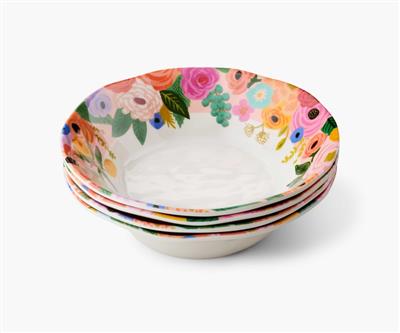 Garden Party Melamine Assorted Bowls, Set of 4 | Rifle Paper Co.