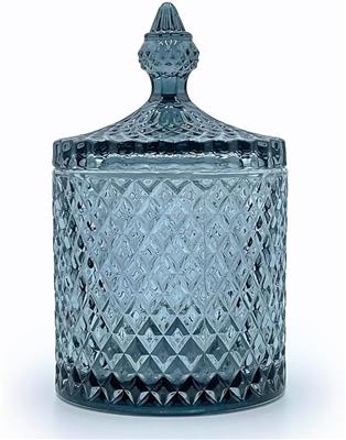 Colorful Glass Jar With Lid