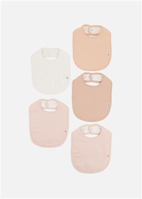 Plain Organic Cotton Bibs 5 Pack | Woolworths.co.za