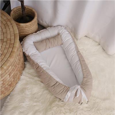 Baby Nest – White Inside – Cookie Beige Outside – Baby Nest/Pod | Cinnamon & Spice South Africa