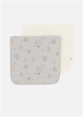 Balloon Reversible Cotton Muslin Burp Cloths 2 Pack | Woolworths.co.za