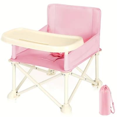 foldable portable baby high chair back mesh pocket storage - Temu Canada