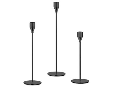 Black Metal Candlestick Holders