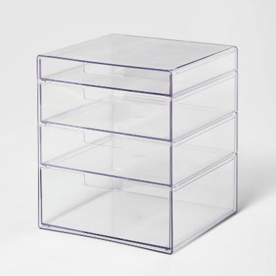 4 Drawer Stackable Countertop Organizer Clear - Brightroomâ„¢ : Target