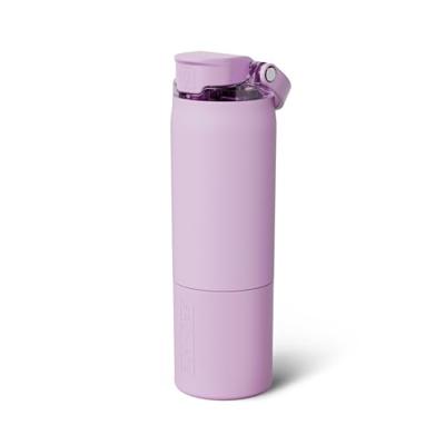 BrüMate Rise 25oz Water Bottle With 100% Leakproof Covered Silicone Straw | Insulated Stainless Steel Water Bottle | Cup-Holder Friendly | Fast Flow |