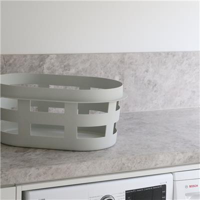 HAY Washing Basket Laundry Light Grey | Designstuff Australia