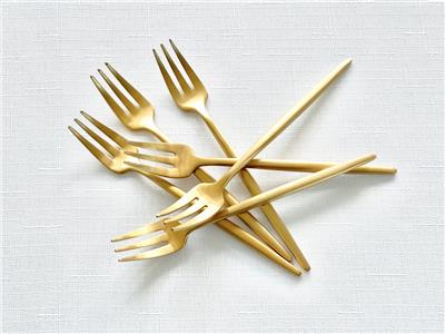 Gold Matte Dessert Forks
– MISK Home Décor