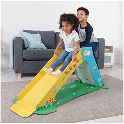 Pop2Play Toddler Playground Indoor Slide for Kids – Durable Eco-Friendly Foldaway Cardboard Slide (Sunny)