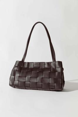 St. Agni | Slim Woven Tote - Chocolate