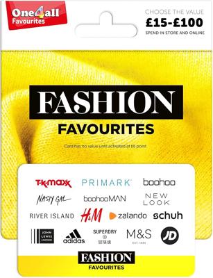 One4all Fashion Favourites £30 Gift Card - UK Redemption - Delivered by Post : Amazon.co.uk: Gift Cards