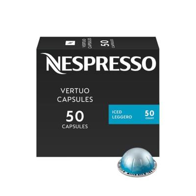 Nespresso Vertuo, Ice Leggero, 50-Count Coffee Pods