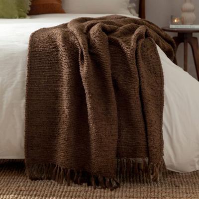 Candar Cosy Woven Tassel Throw | Dunelm