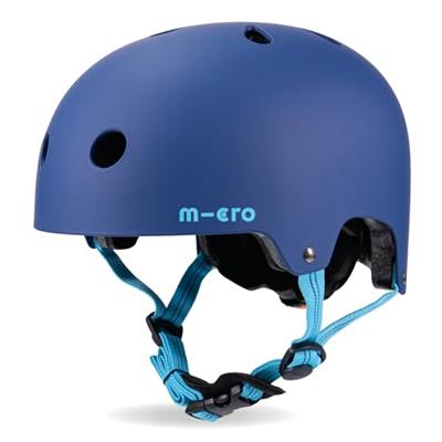 Micro Scooters | Bike/Scooter Deluxe Childrens Helmet | Cycling Accessories | Adjustable Headwear | Boys & Girls | 48-54cm | Matt Navy