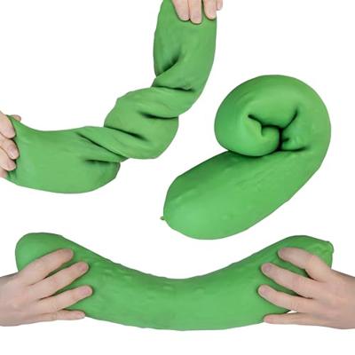ORB Easy Sqweezy Giant Stretchy Pickle - Stretches Up to 6 Feet Long - Huge Jumbo Sized Squishy Veggie Toy, Perfect to Squeeze for Stress Relief - Fun