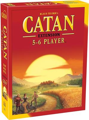 Amazon.com: CATAN Board Game 5-6 Player EXTENSION - Expand Your CATAN Game for More Players, Strategy Game for Kids and Adults, Ages 10 , 3-6 Players,