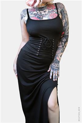 Yvette Maxi Dress – Forest Ink