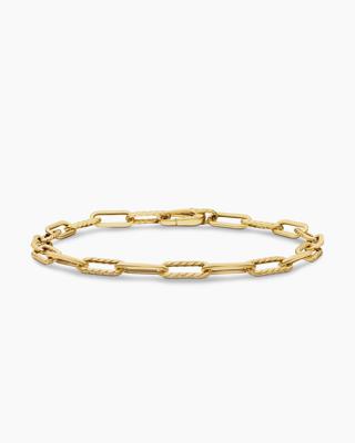 DY Madison Chain Bracelet in 18K Yellow Gold, 4mm | David Yurman