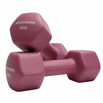 Buy Northern Neoprene Hex Dumbbells Pink - 2 x 5kg | Dumbbells | Argos