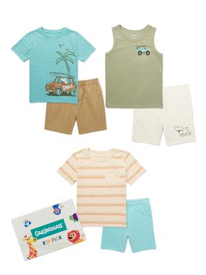 Garanimals Toddler Boys’ Mix and Match Outfits Kid-Pack, 6-Piece, Sizes 18M-5T - Walmart.com