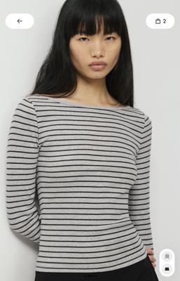 Homestretch Boatneck Airwave Rib Longsleeve