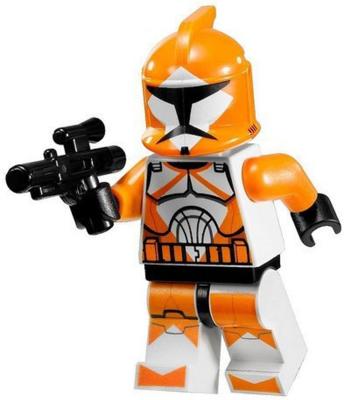 LEGO Star Wars Minifigure - Orange Bomb Squad Trooper with Blaster Gun (7913) - Walmart.com