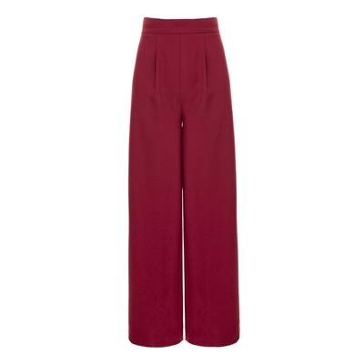 Wide Leg Trousers - Burgundy | AVENUE No.29 | Wolf & Badger