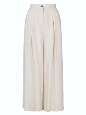 Nude Wide Leg Trousers | TESSITURA | Wolf & Badger