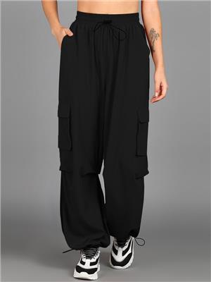 Buy Roadster Women Mid Rise Baggy Fit Parachute Track Pants - Track Pants for Women 26675858 | Myntra