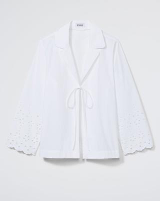 The Eyelet Lobby Shirt - White