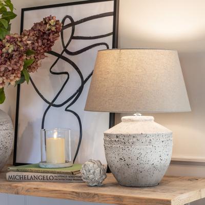 Rustic Distressed Stone Based Lamp – Chosen By Jessica