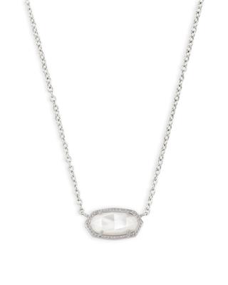 Elisa Silver Pendant Necklace in Ivory Mother-of-Pearl | Kendra Scott