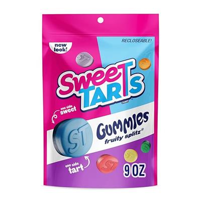 Amazon.com: SweeTARTS Gummies Fruity Splitz, Candy, Sweet and Tart, Resealable Bag, 9 oz