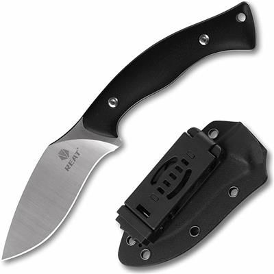 Amazon.com : REAT Fixed Blade Knife with Kydex Sheath, 4 D2 Steel Blade,Ergonomic G10 Handle, EDC Sharp Hunting Knife, Small Tool for Camping Survival