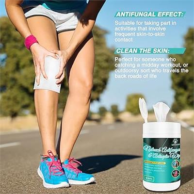 Amazon.com : Natouch Upgraded Antifungal Body Wipes, Non-Toxic, Alcohol-Free, Curing and Conditioning Skin Camp Wipes Help Athletes Foot, Jock Itch, R