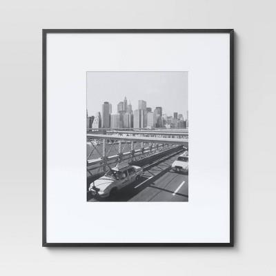 19.4 X 22.4 Matted To 11 X 14 Thin Gallery Oversized Image Frame Black - Threshold™ : Target