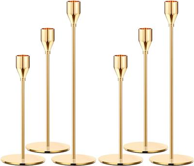 Amazon.com: Oatnauxil Metal Gold Taper Candle Holder for Wedding, Dinning, Party, Fits 3/4 inch Thick Candle&Led Candles (Set of 6 Pcs) : Home & Kitch