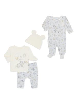 Disney Baby Wishes + Dreams Layette Mickey and Puppies Shower Gift Set, 4-Piece, Sizes NB-3/6M - Walmart.com