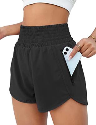 BMJL 2.5 Athletic Shorts for Women Comfy High Waist Running Short(Black,L