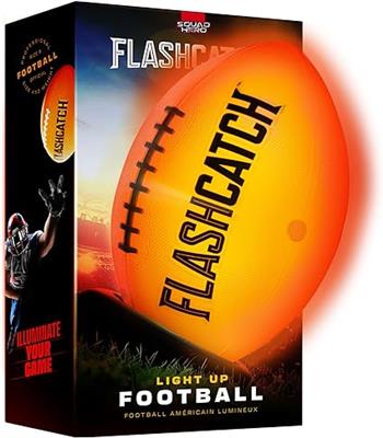 Amazon.com: Light Up Football - Glow in the Dark Ball - NO 6 - Outdoor Sports Birthday Gifts for Boys 8-15  Year Old - Kids Teenage Youth Easter Gift