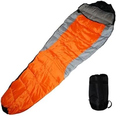 Amazon.com : EDMBG Sleeping Bag Mummy Type 8' Foot 20  Degrees Orange Gray Black - Carrying Bag New : Sleeping Bag Compact : Sports & Outdoors
