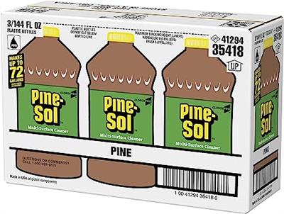 CloroxPro Pine-Sol Multi-Surface Clorox Cleaner, Clorox Cleaning, Healthcare Cleaning and Industrial Cleaning, Original Pine, 144 Ounce Bottle (Pack o