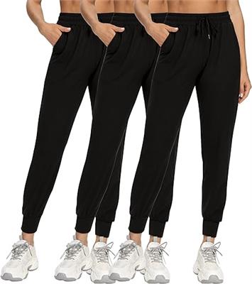 Amazon.com: FULLSOFT 3 Pack Sweatpants for Women-Womens Joggers with Pockets Athletic Leggings for Workout Yoga Running : Clothing, Shoes & Jewelry