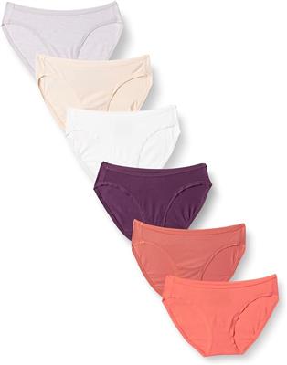 Amazon.com: Amazon Essentials Women's Cotton Bikini Brief Underwear (Available in Plus Size), Pack of 6, Neutral Shades, X-Large : Clothing, Shoes & J