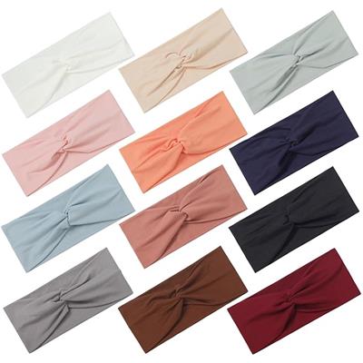 Amazon.com : Panleding 12 Pcs Stretchy Headbands for Women, Absorbed Sport Headband Soft Twist Knotted Headbands for Daily Life Yoga Workout : Beauty 