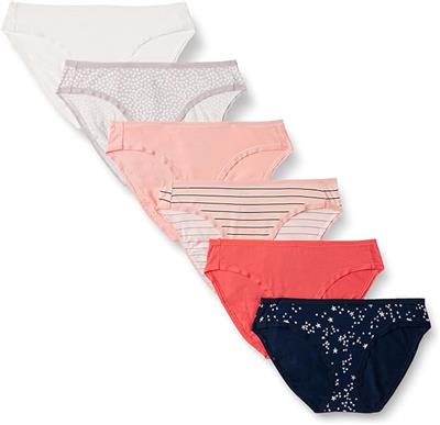 Amazon.com: Amazon Essentials Women's Cotton Bikini Brief Underwear (Available in Plus Size), Pack of 6, Neutral Shades, X-Large : Clothing, Shoes & J