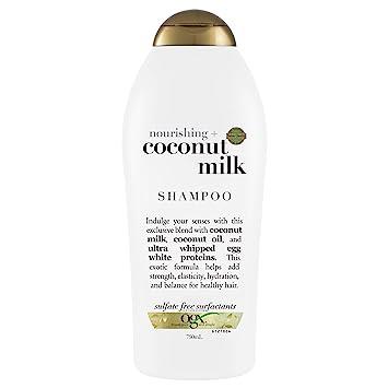 Amazon.com : OGX Nourishing   Coconut Milk Moisturizing Shampoo for Strong & Healthy Hair, with Coconut Milk, Coconut Oil & Egg White Protein, Paraben